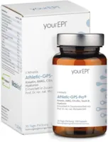 Produktbild von Bewertung NatuGena Athletic GPS Pro Sport Workout Kreatin Citrullin Taurin Hyaluron B-Vitamine B6 B2 B1  Magnesium 150 Kapseln 30 Tage Packung
