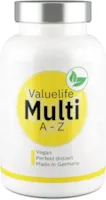 Valuelife - MULTIVITAMIN A-Z I Vitalstoffkomplex mit 25 Vitaminen, Spurenelementen, Mineralstoffen I Vegan I Ohne Zusatzstoffe I Perfekt dosierte Vitamin-Kapseln von VALUELIFE