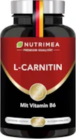 Produktbild von Bewertung Nutrimea L-CARNITIN Premium Carnipure 1470 mg L-Carnitin-Tartrat Energie und Erholungs Boost nach dem Sport Fettverbrennung und Gewichtsreduktion Mit Vitamin B6 90 Vegane Kapseln Nutrimea