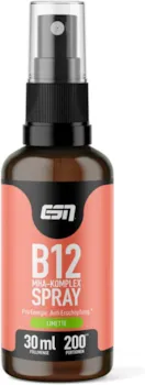 Produktbild von ESN Vitamin B12 Spray 30ml Limette hochdosiertes Vitamin B12 500μg pro Sprühstoß Energy Boost geprüfte Qualität made in Germany