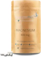 Produktbild von Essential Plus  - Magnesium 400mg von Essential Plus - 90 Kapseln - vegan - hochdosiert - Premium: 665 mg Magnesium, davon 400mg elementares Magnesium, laborgeprüft, glutenfrei