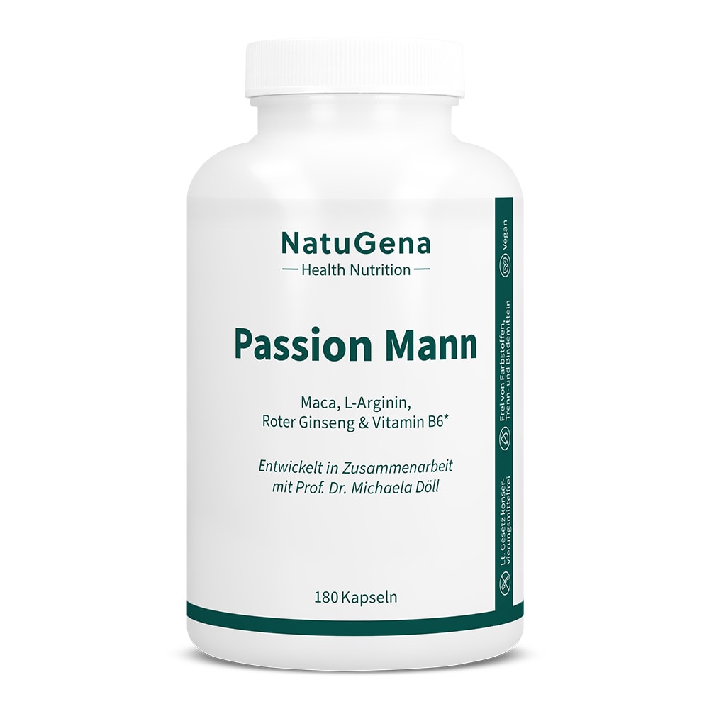 Produktbild von Bewertung NatuGena Passion Mann Maca, L-Arginin & Roter Ginseng