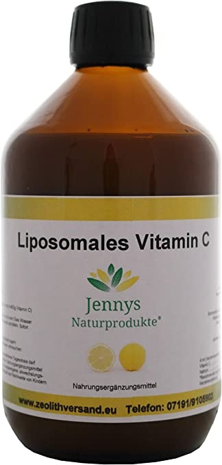 Jennys Naturprodukte Liposomales Vitamin C - 500 ml - ohne Gentechnik - hochdosiert - fürs Immunsystem - aus Deutschland