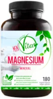 Produktbild von MeinVita 180 Stück, hochdosiert 664mg pro Kapsel, davon 400mg elementares reines Magnesium - 100% Vegan, hergestellt in Deutschland, 138 g