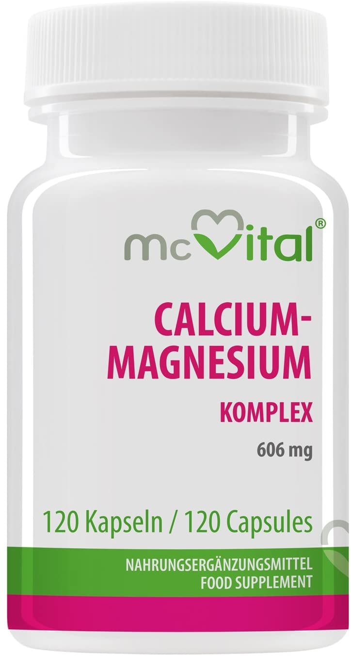 Produktbild von McVital Calcium-Magnesium Komplex • 606 mg • 120 Kapseln • Für die Erhaltung normaler Knochen und Zähne