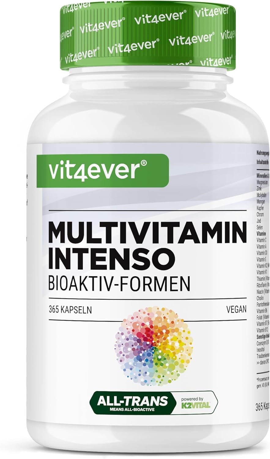 Produktbild von Bewertung Vit4ever Premium Multivitamin A-Z All In One Komplex
