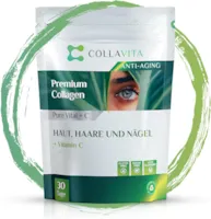 Produktbild von Bewertung CollaVita bioaktives Collagen Pulver hochdosiert mit Vitamin C 30 Tage Vorrat Kollagen Pulver Collagen Peptide mit optimaler Löslichkeit ohne Zusatzstoffe Hypoallergen Pure Vital C