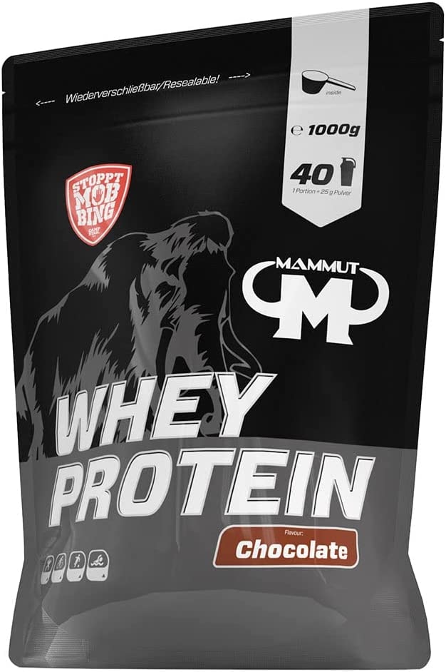 Produktbild von Mammut Nutrition Whey Protein, Chocolate, Molke, Eiweiß, Protein Shake, 1kg