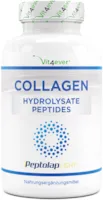Vit4ever - Kollagen - 240 Kapseln - 1500 mg pro Tagesportion - Premium: 100% Rinder Collagen Hydrolysat Peptide von Peptolap Light - Hochdosiert - Laborgeprüft