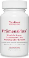 Produktbild von Bewertung NatuGena PrämensPlus gegen PMS Syndrom Menstruationsbeschwerden weiblicher Hormonhaushalt Rosenwurz Frauenmantel Mönchspfeffer für Frauen 180 Kapseln