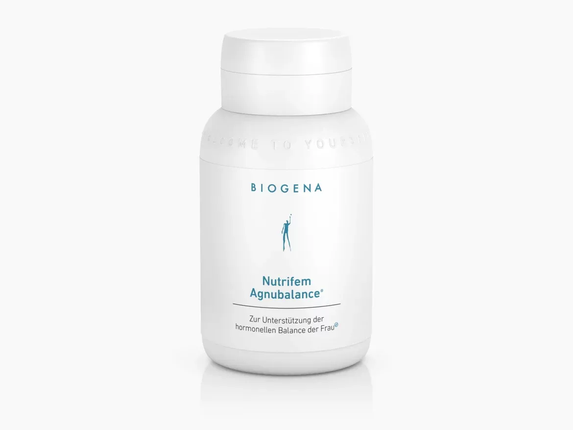 Produktbild von Bewertung BIOGENA Nutrifem Agnubalance unterstützt bei menopausalen Beschwerden