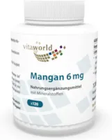 Produktbild von Vita World Mangan 6mg 120 Vegi Kapseln Apotheken Herstellung