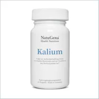 NatuGena Kalium, Kaliumcitrat, Elektrolyte und Zellmineralien, fördert die Funktion des Nervensytsems und der Muskeln, 90 Kapseln