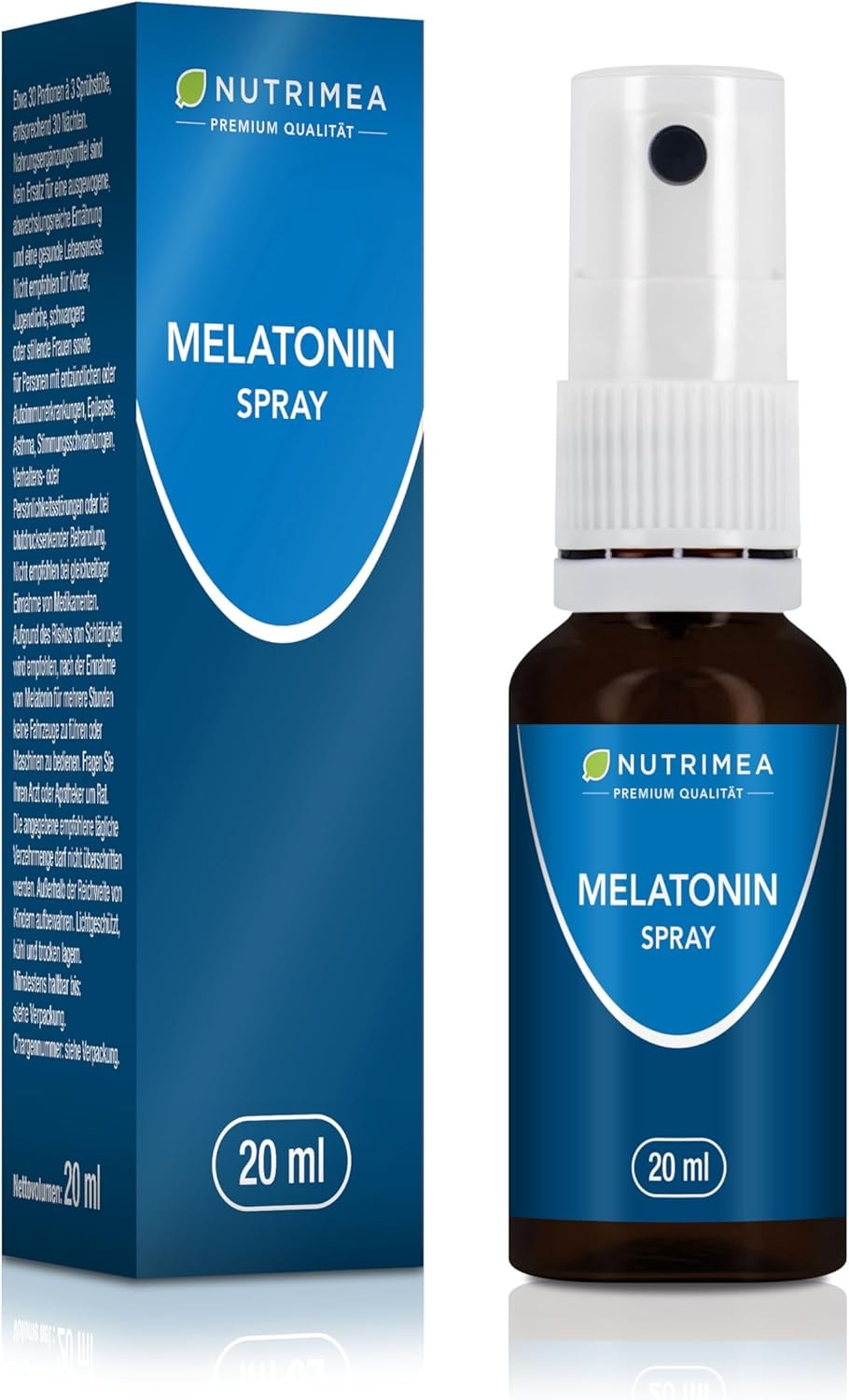 Produktbild von Bewertung NUTRIMEA Melatonin Spray Natürliche Einschlafhilfe Einschlafspray mit Melisse Beruhigendes Mundspray gegen Jetlag & Schlafstörungen Schneller Einschlafen & erholsamer Schlaf