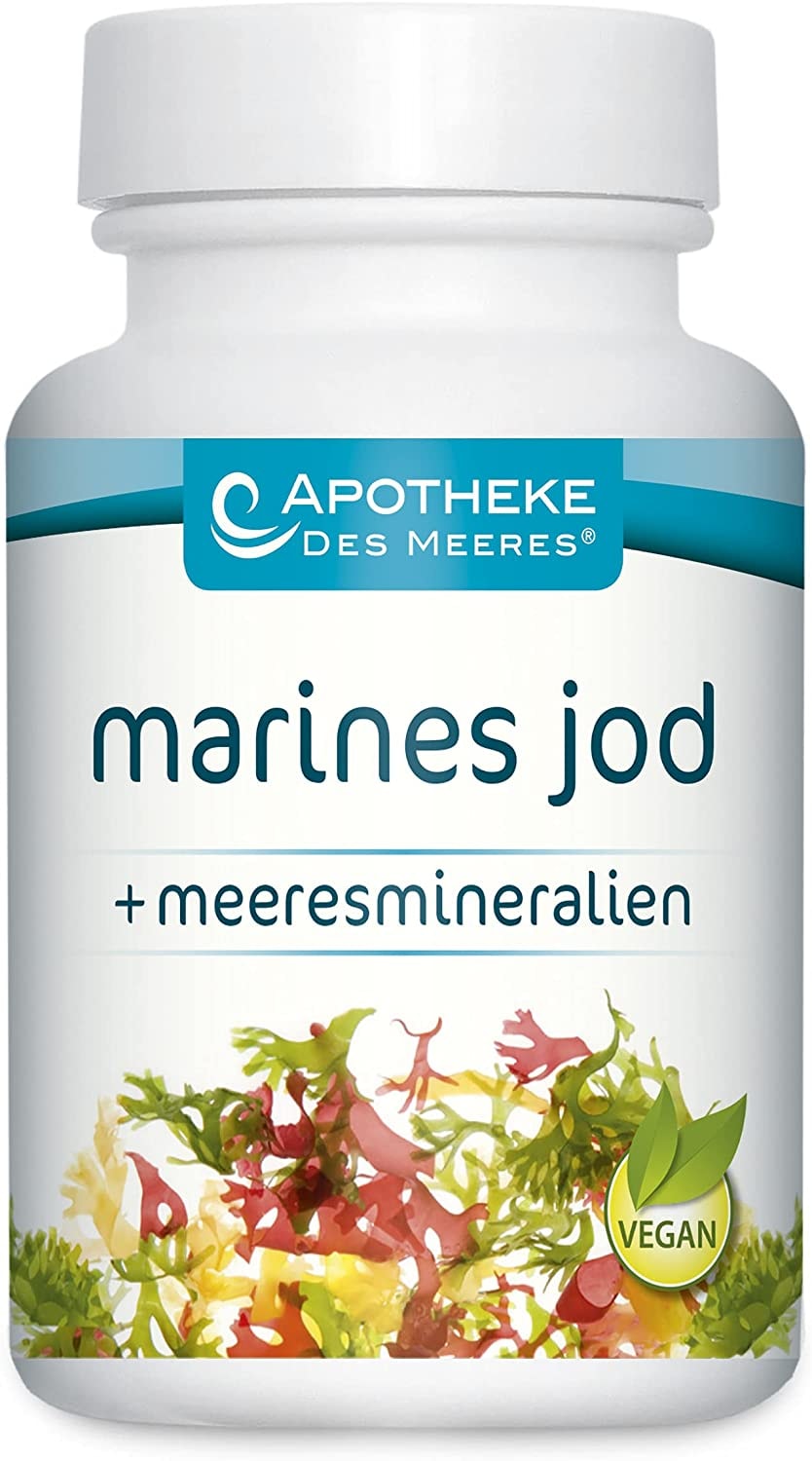Produktbild von MTS Marine Therapy Solutions GmbH marines jod meeresmineralien. Vegane Premium-Algenkapseln mit natürlichem Jod aus Seagreens Kelp Meeresalge + wertvollen Meeresmineralien. Entwickelt von der Apotheke des Meeres.