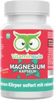 Vitamineule - Magnesium Kapseln - 100% reines Magnesiumcitrat ohne Zusatzstoffe - hochdosiert & vegan - Qualität aus Deutschland! - 100mg reines Magnesium pro Kapsel