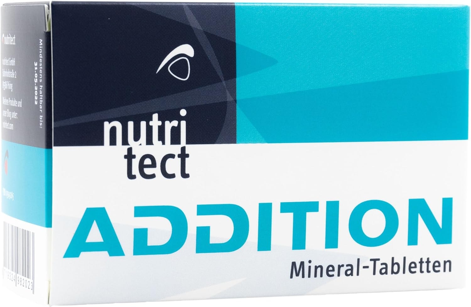 Produktbild von Bewertung nutritect ADDITION Mineral-Tabletten Elektrolyte zum Ausgleich deiner Mineralstoffverluste beim Sport 100 Tabletten