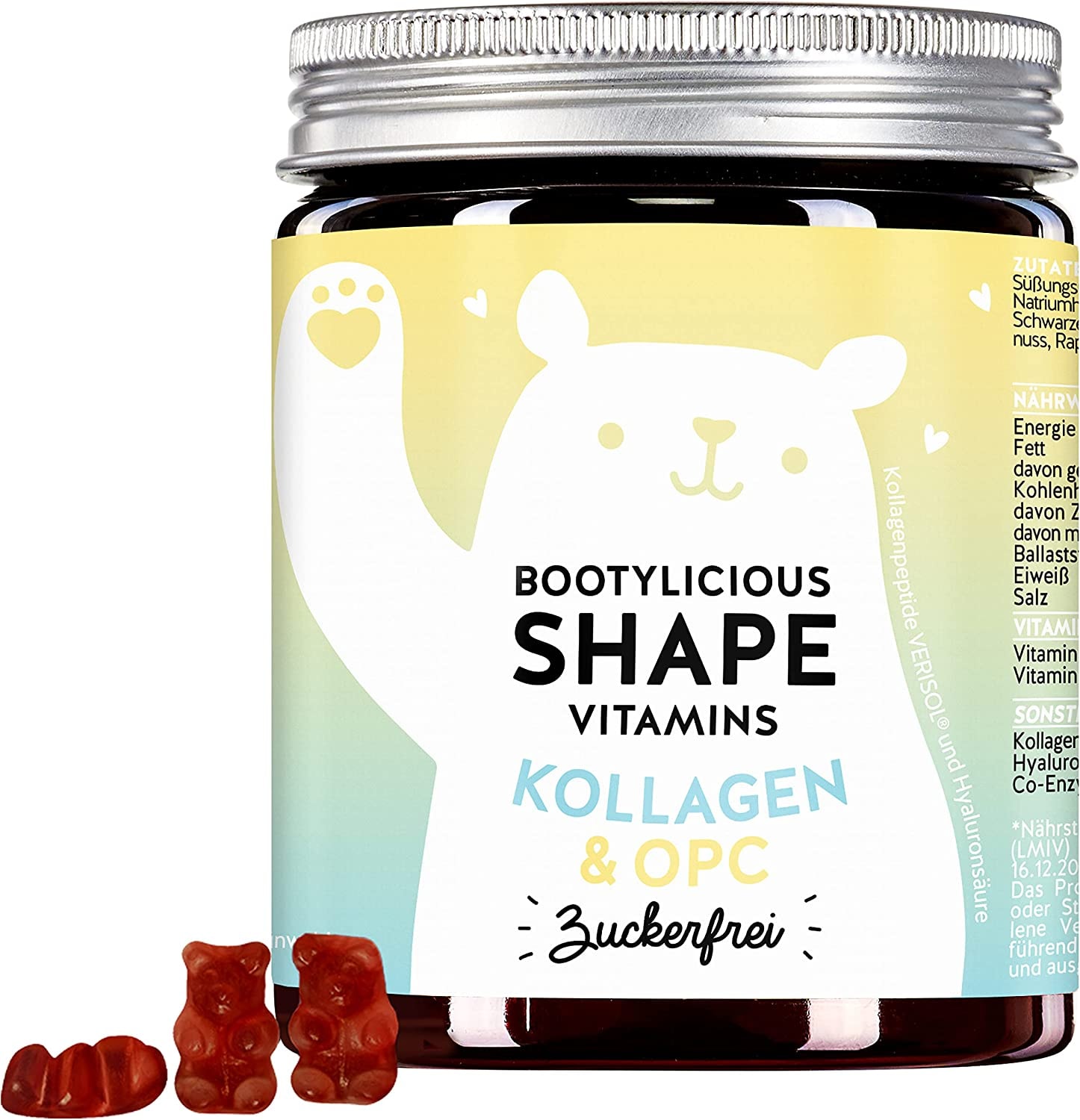 Produktbild von Bears with Benefits - Kollagen & OPC Hochdosiert Gummibärchen - Shape Gummies - Straffe Haut - Bears with Benefits Bootylicious