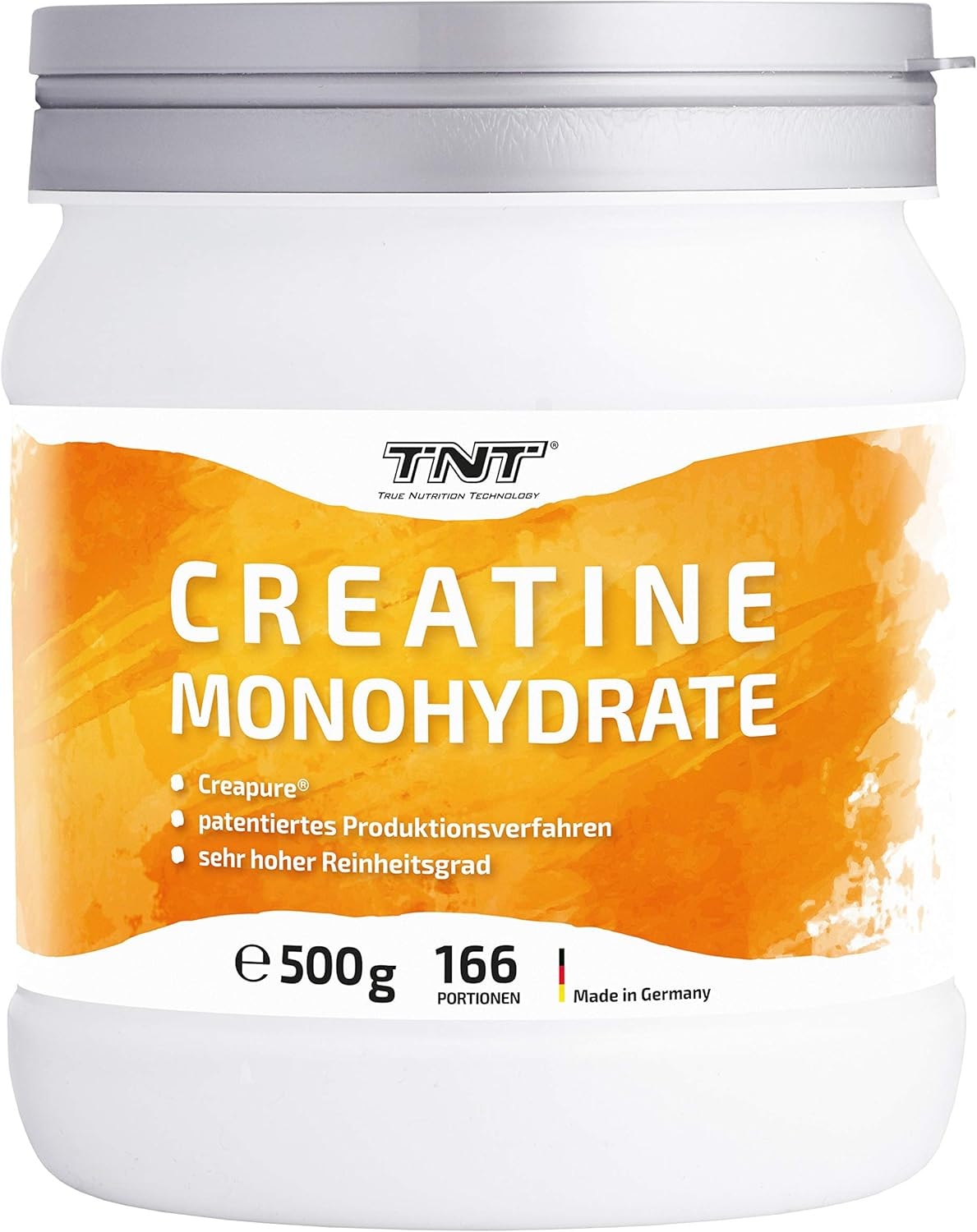 Produktbild von Bewertung TNT True Nutrition Technology Creatin Monohydrat 500g Reines Creapure Veganes Kreatin Pulver Creatine Monohydrate ohne Zusätze