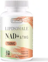 Produktbild von Bewertung COUTIHOT Liposomal NAD+ mit Betain TMG Unterstützung AntiAging Langlebigkeit 750mg Serving 120 softgels Nicotinamide Riboside Alternative Actual NAD+ Supplement