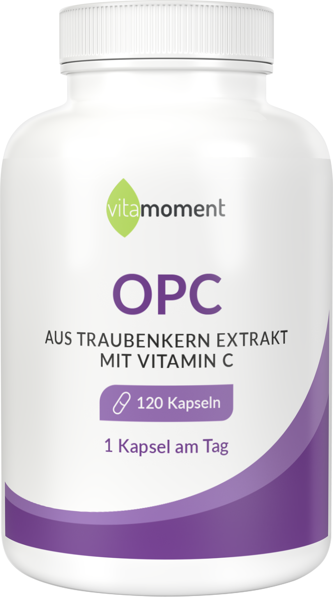 Produktbild von Bewertung vitamoment OPC aus Traubenkernextrakt Kapseln Vitamin C Antioxidativ Herz Gefäße Säure-Basen-Haushalt Zellschutz