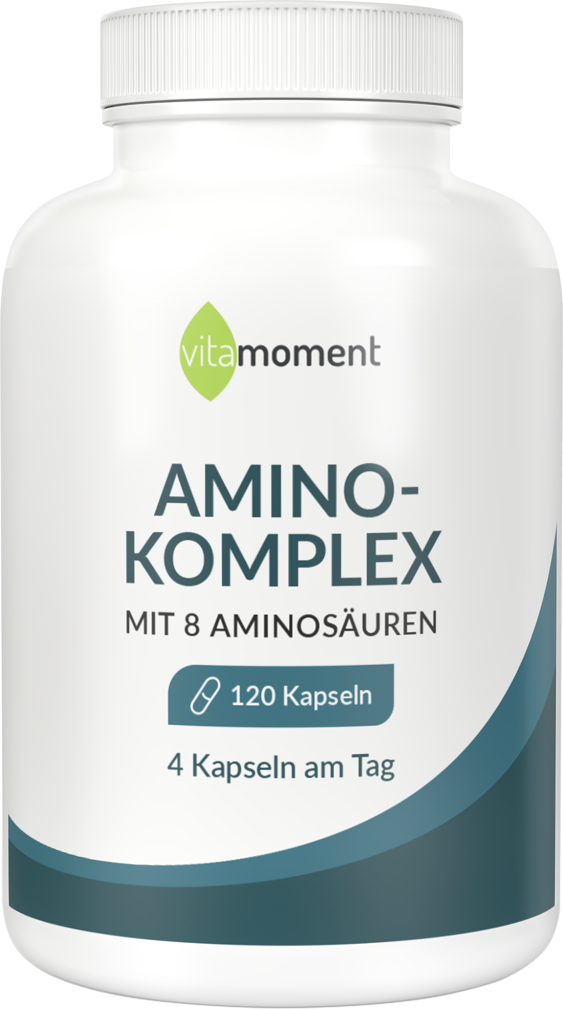 Produktbild von Bewertung vitamoment Amino-Komplex Kapseln essentielle Aminosäuren Lysin Leucin Valin Methionin Isoleucin Phenylalanin Threonin Tryptophan Muskulatur Eiweißversorgung