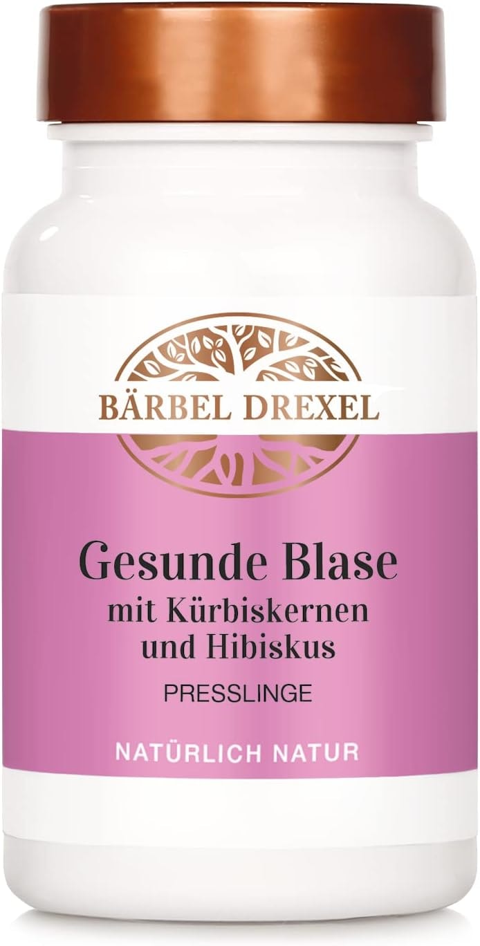 Produktbild von Bewertung BÄRBEL DREXEL Gesunde Blase mit Kürbiskernextrak Hibiskuspulver und bioaktiven Cranberry-Polyphenolen und Vitamin C und B2 120 Presslinge PZN 17846310