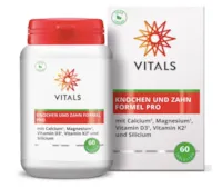 Produktbild von Bewertung VITALS KNOCHEN UND ZAHN FORMEL PRO Tabletten CALCIUM MAGNESIUM VITAMIN D3 VITAMIN K2 SILICIUM TRAACS® K2VITAL™ MESOPOROSIL® Starke Knochen Artikelnummer V4508