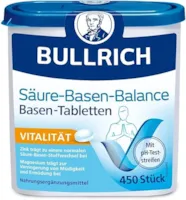 Produktbild von Bewertung Bullrich Säure Basen Balance Basentabletten 450 Stück mit Zink für einen ausgeglichenen Säure Basen Haushalt Vegan inkl. 24 pH Teststreifen