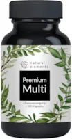Produktbild von Bewertung natural elements Multivitamin Komplex Kapseln Bioaktiv Form Vitamine und Mineralstoffe und Premium Rohstoffen Hochdosiert 180 Kapseln