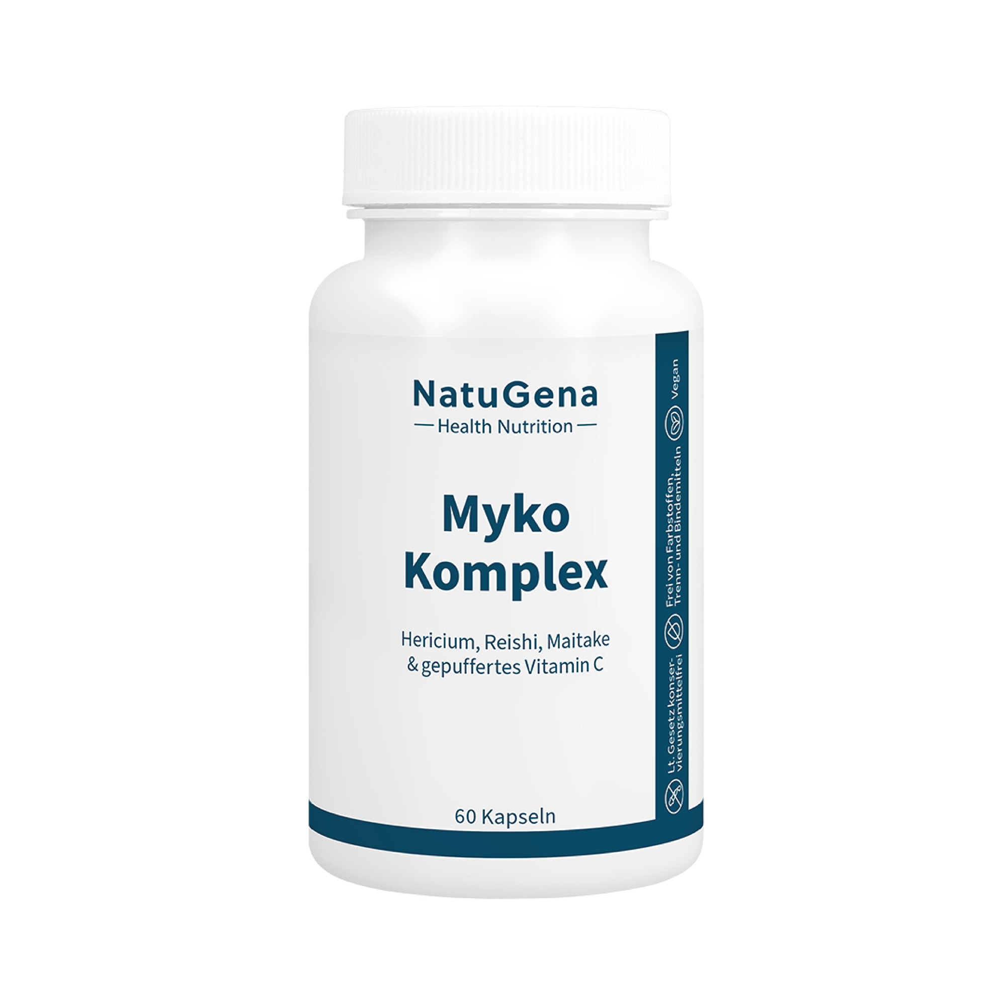 Produktbild von Bewertung NatuGena Myko-Komplex Reishi, Chaga, Cordyceps, Hericium, Shiitake & Maitake