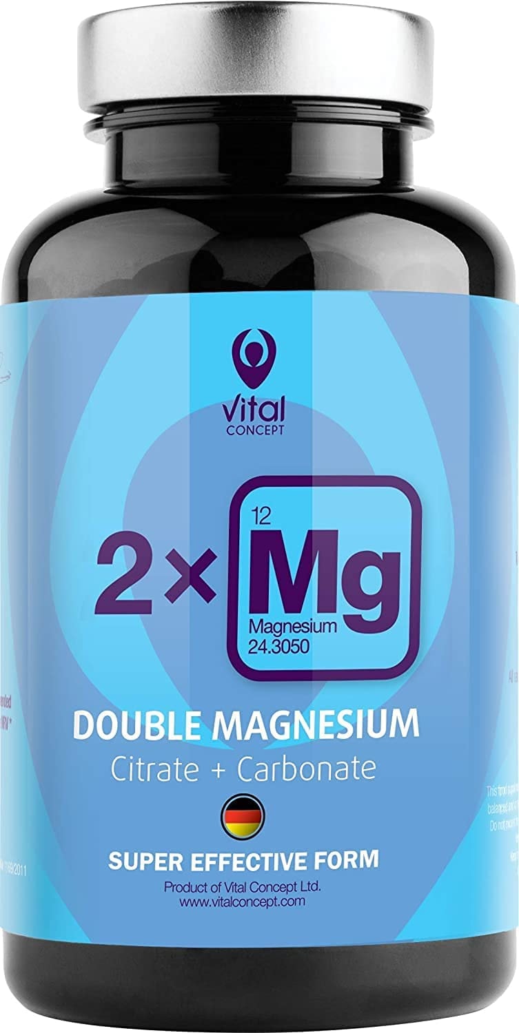 Produktbild von Louise & Mann - Vital Concept - DOPPEL-MAGNESIUM Magnesiumcitrat 90 Vegane Kapseln - 1440mg hochdosiert Magnesium Citrate Komplex Kapseln – Frei von Zusatzstoffen Laborgeprüft & Hergestellt in Deutschland