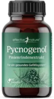 Produktbild von Bewertung effective nature Pinienrindenextrakt hochdosiert Original Pycnogenol mit Vitamin C aus der Acerolakirsche 60 vegane Kapseln reicht für zwei Monate Vegan