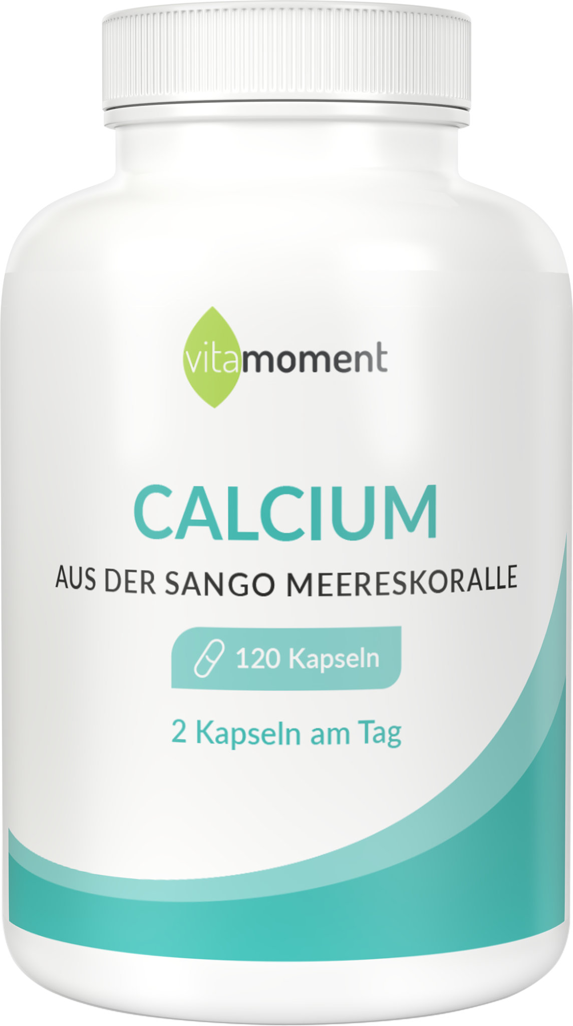 Produktbild von Bewertung vitamoment Calcium Kapseln hochdosiert vegan Sango Meereskoralle Knochen Nerven Stoffwechsel Muskeln