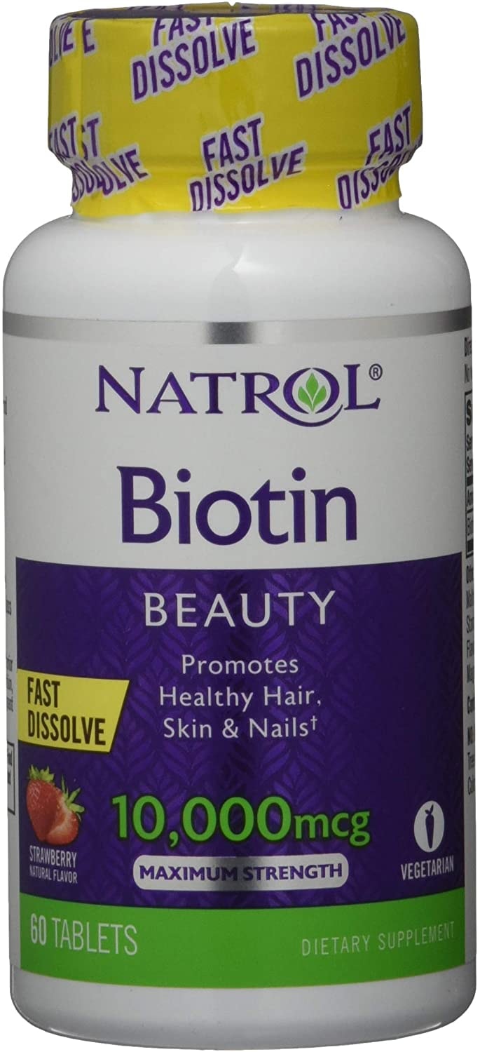 Produktbild von Natrol Vitamin B7 Biotin 10000 mcg Fast Dissolve (60) Standard, 30 g