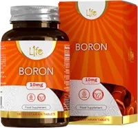 Produktbild von L1fe Nutrition - LN Bor | 180 Hochdosierte Vegane Bortabletten – 10mg Boron pro Kapsel | Gentechnik-, Gluten-, Milch- & Allergenfrei | Hergestellt in ISO-Zertifizierten Betrieben in GB Besuche den L1fe Nutrition-Store