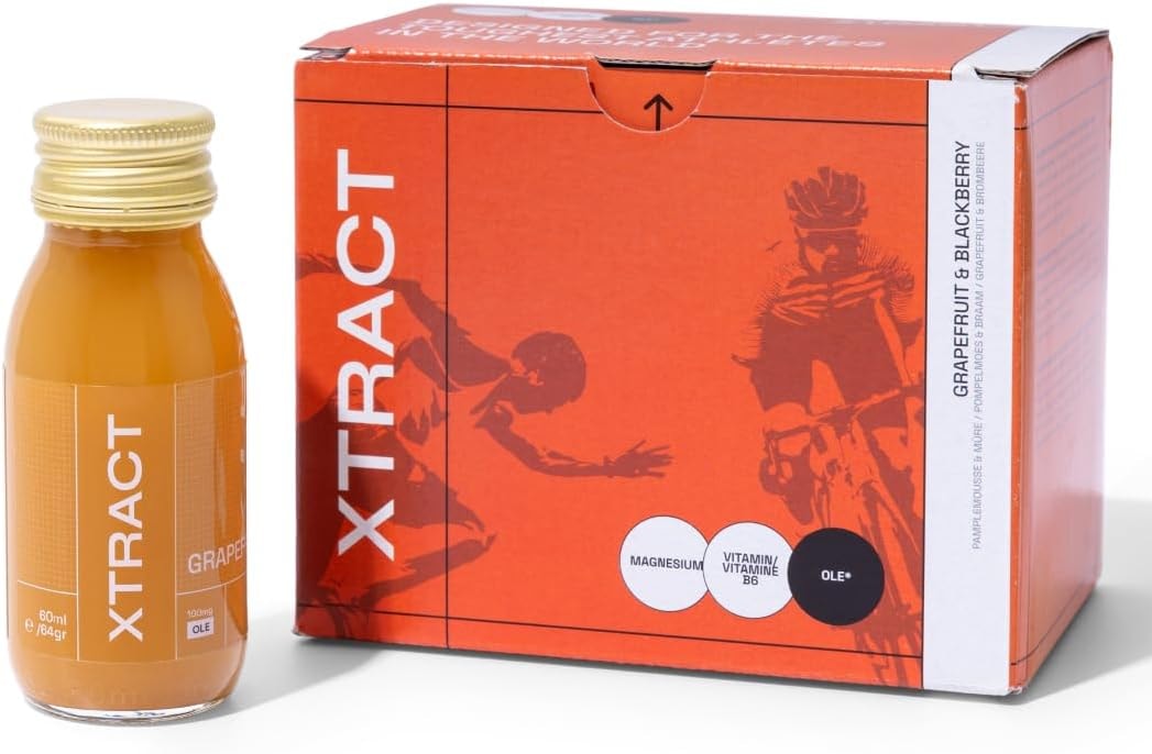 Produktbild von Bewertung XTRACT +6h PERFORMANCE BOOSTER Pre-Workout AUSDAUER Shot Patentierte Mitochondrien Energie Formel mit OLE & Magnesium reduziert Ermüdung für Muskelfunktion Proteinsynthese 6 Stück Grapefruit