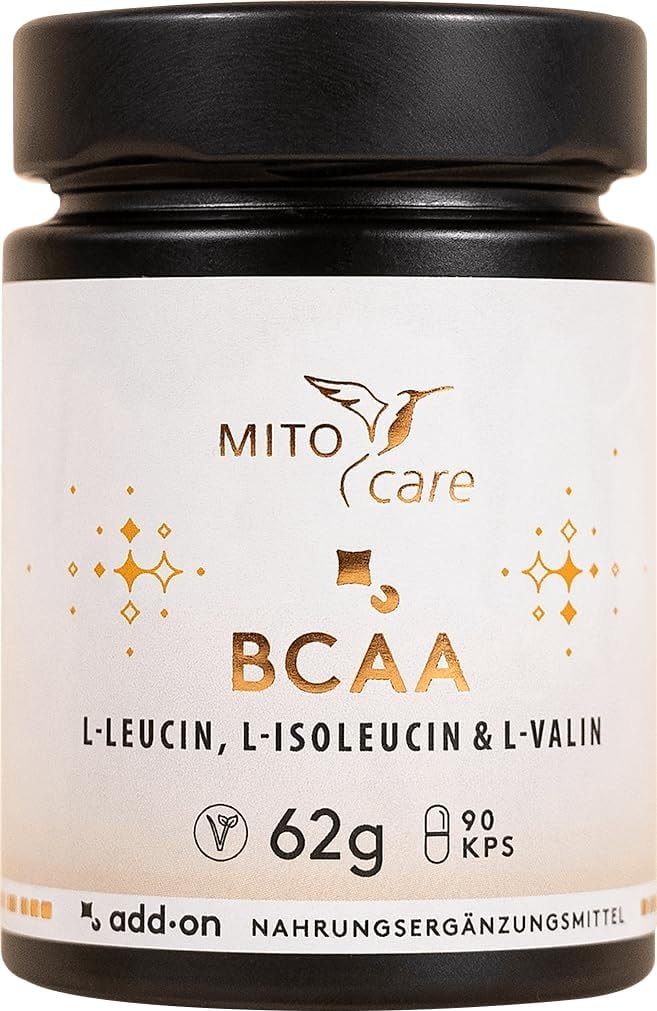 Produktbild von Bewertung MITOcare BCAA Kapseln L-Leucin L-Isoleucin L-Valin Kraftsport Ausdauersport Ohne Zusatzstoffe Art.-Nr. 1005012