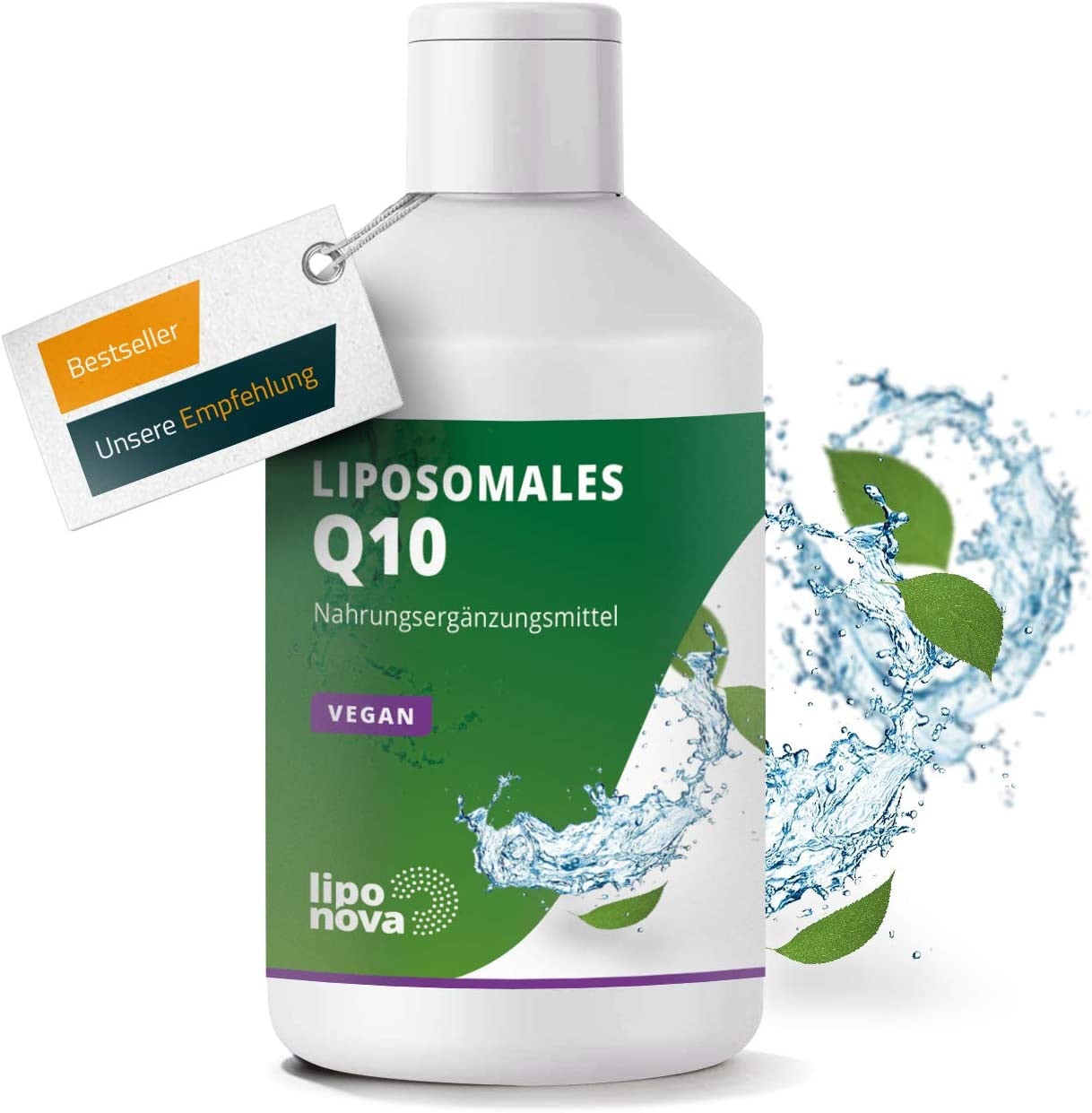 Produktbild von Bewertung YOYOSAN liposomales Coenzym Q10 hochdosiert als Ubiquinon flüssig auf rein pflanzlicher Basis 250ml Q10 50 Tage Vorrat hoch BIOVERFÜGBAR LABORGEPRÜFT