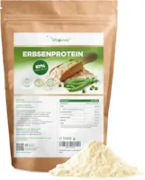 Produktbild von Bewertung Vit4ever Erbsenprotein Pulver 1,1 kg / 1100 g - 87% Proteingehalt - 100% Erbsen-Proteinisolat - Herkunft Belgien - Vegan - Reines Eiweißpulver - Laborgeprüft - Frei von Gluten, Soja und Laktose