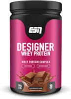Produktbild von Bewertung ESN Designer Whey Protein Pulver Molkeproteinkonzentrat und Molkeproteinisolat Milchschokolade, 908g Dose