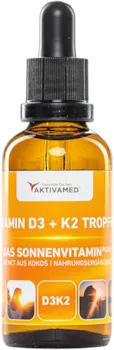 FürstenMED Vitamin D3 + K2 Tropfen 50ml Premium: 99,7+% All-Trans + hoch bioverfügbares D3 Laborgeprüft, hochdosiert, flüssig.