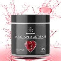 Produktbild von BioBuddha - Hyaluronsäure Kapseln mit flüssigem Hyaluron, Laborgeprüft, hochdosiert 400mg, angereichert mit Vitamin C, E, B12 und Zink, Anti-Aging für jüngere Haut und Gelenke