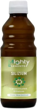 Produktbild von Mighty ElementsLiposomales Silizium 200mg I flüssig I 250 ml I super Geschmack I vegan I hohe Bioverfügbarkeit I Mighty Elements I Glasflasche