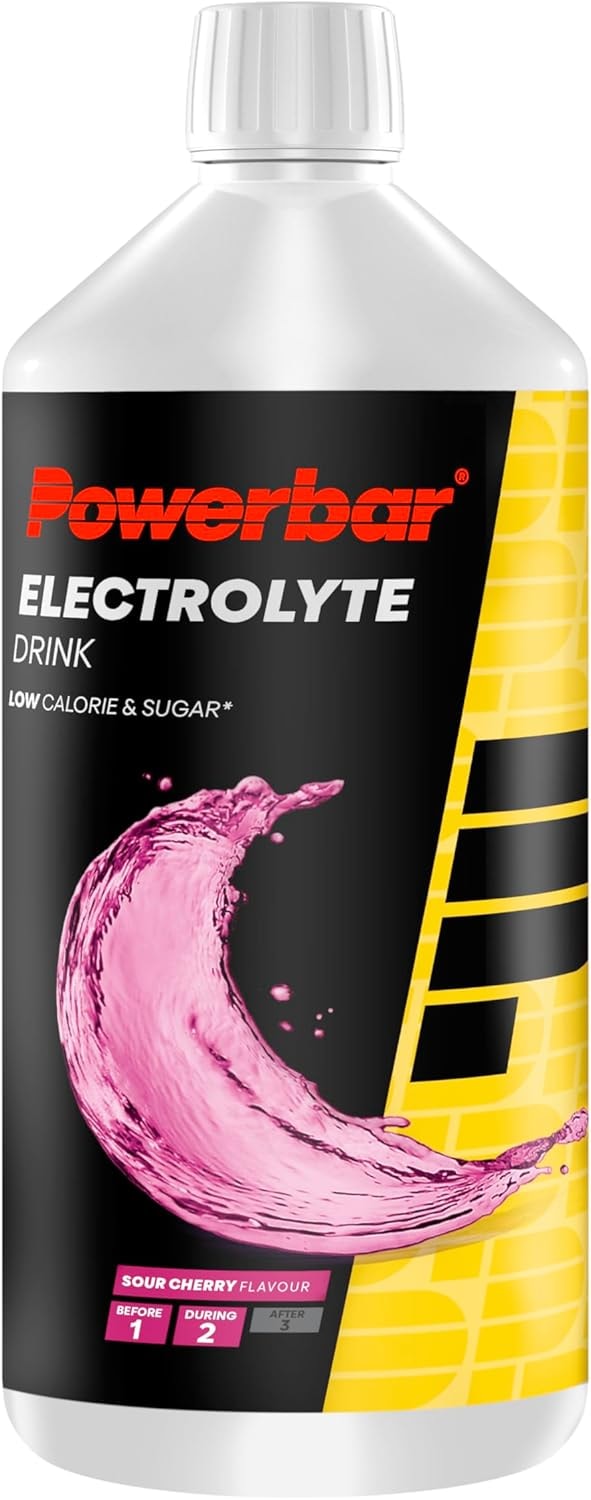 Produktbild von Bewertung Powerbar Elektrolyte Drink Sour Cherry 1000ml Sirup kalorien und zuckerarm Magnesium & Natrium