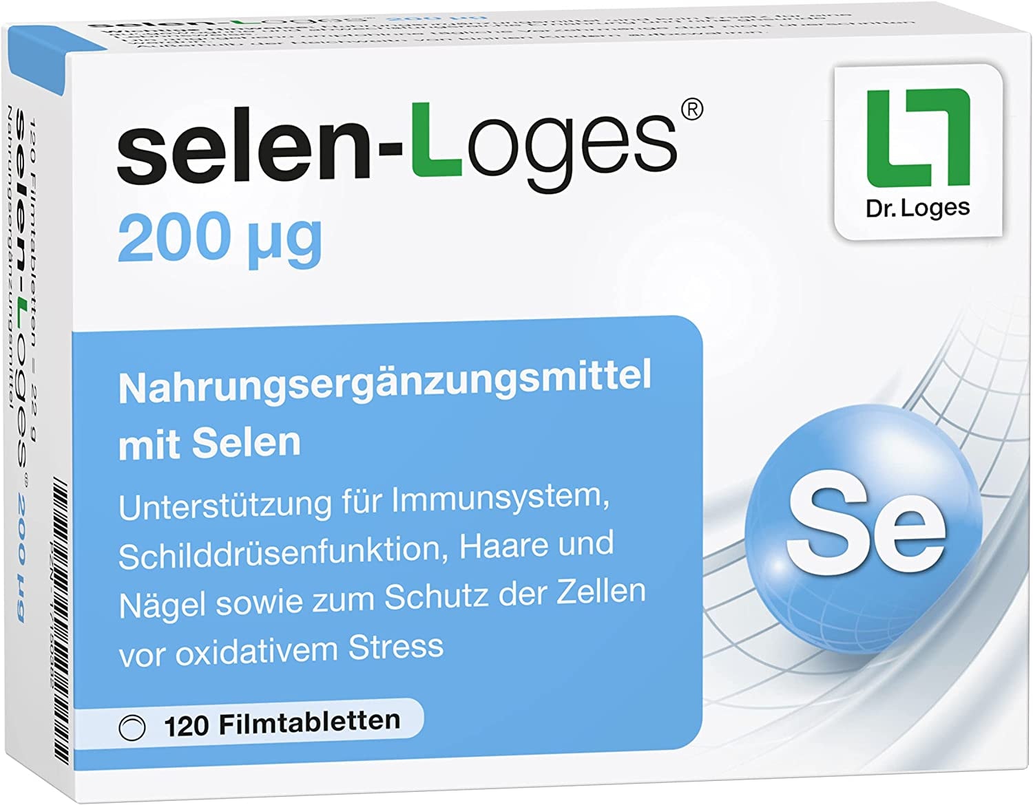 Produktbild von Dr. Loges - Selen-Loges® 200 µg - 120 Filmtabletten - Nahrungsergänzungsmittel mit Selen