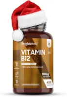 Produktbild von WeightWorld Vitamin B12 1000µg Tabletten - 400 Stück - Methylcobalamin B12 - Vegan & Vegetarisch - 1 Vit B12 Tablette alle 2 Tage - Geprüfte & Natürliche Inhaltsstoffe - Pure Vit B12 Tabletten