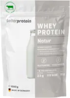 betterprotein Whey Protein Neutral 1 kg produziert in Deutschland aus regionaler Milch, Eiweißpulver zum Muskelaufbau und Abnehmen - Beutel- betterprotein®
