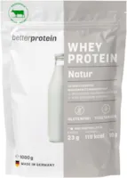 Produktbild von Bewertung betterprotein Whey Protein Neutral 1 kg produziert in Deutschland aus regionaler Milch Eiweißpulver zum Muskelaufbau und Abnehmen Beutel- betterprotein®
