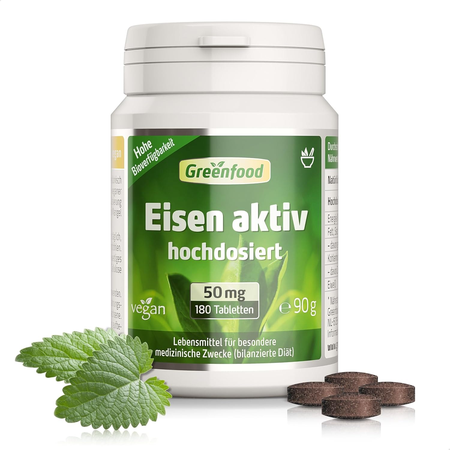 Produktbild von Bewertung Greenfood Eisen aktiv